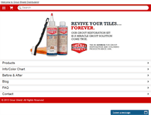 Tablet Screenshot of groutshields.com